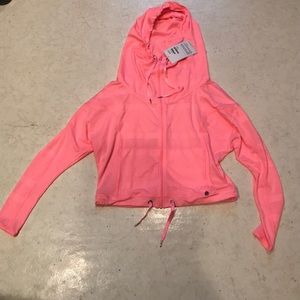💥SALE NWT Lorna Jane Kylie hoodie in Fairy Floss Barbie lightweight jacket